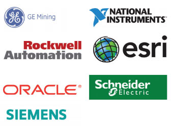 MyFleet integrates to software like Oracle, Siemens, Esri Schneider Electric, GE Mining, Rockwell Automation, National Instruments